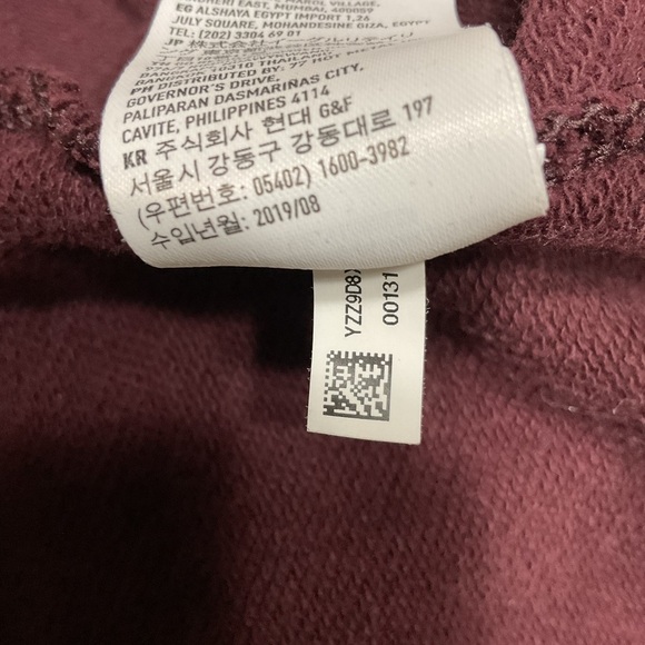 American Eagle Hoodie Men's Small Red Maroon Sweatshirt Long Sleeve Pockets - Picture 12 of 13